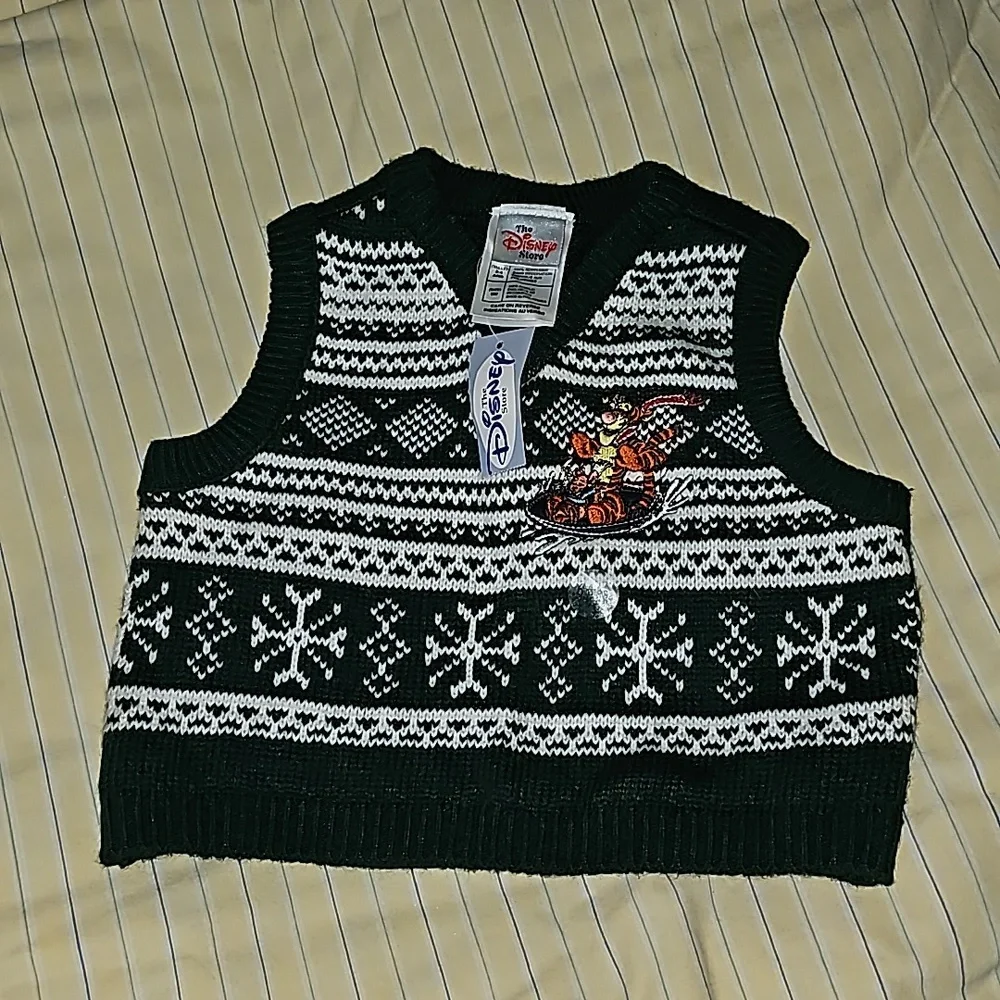 Disney Tigger Green Vest Kid Size 6M - Picture 2 of 9